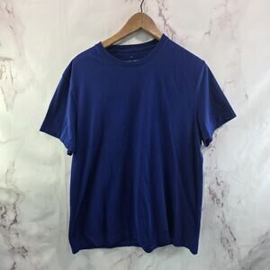 Everlane T Shirt Mens XL Blue Short Sleeve Crew Organic Cotton Cobalt